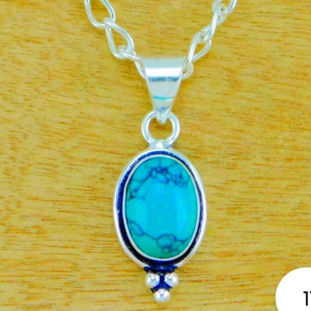 NWOT TURQUOISE SILVER NECKLACE